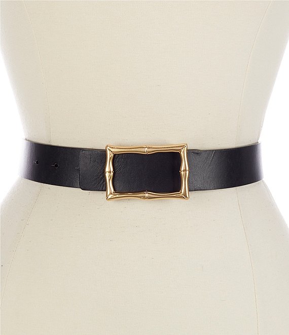 J.McLaughlin Lina Pebbled Grain Leather Reversible Belt | Dillard's