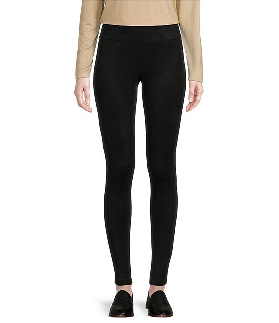 J.McLaughlin Lori Stretch Faux Suede Pull-On Ankle Leggings
