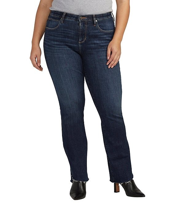 Jag Jeans Plus Size Eloise Mid-Rise Best Kept Secret Technology Frayed ...