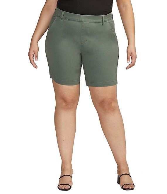 Jag Jeans Plus Size Maddie Mid-Rise Pull-On Shorts