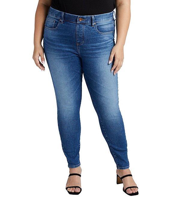 Jag Jeans Plus Size Valentina Mid Rise Stretch Denim Skinny Jeans ...