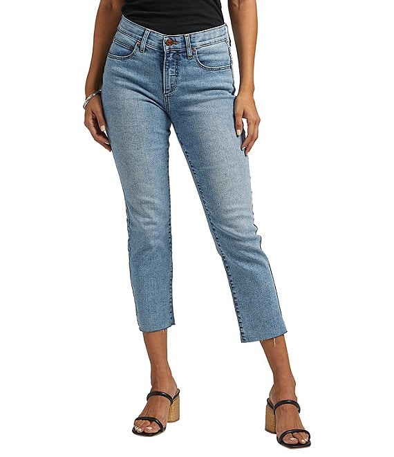 Jag Jeans Ruby Mid Rise Cropped Straight Denim Jeans | Dillard's