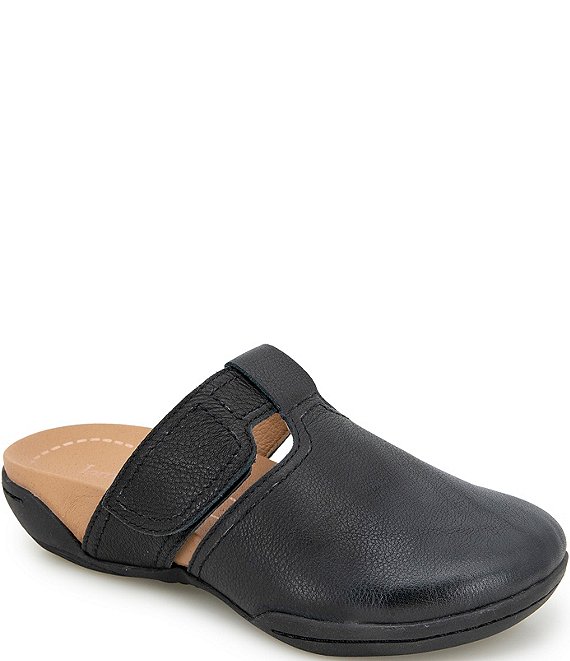 Jambu Women's Malia Leather Mules, Black - Image 1