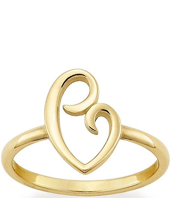 Color:Gold - Image 1 - 14K Gold Delicate Mother's Love Ring