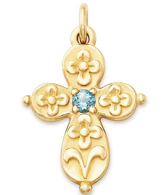 Blue clearance topaz cross