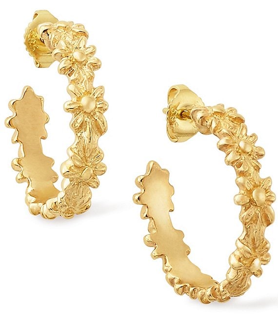 James Avery 14k Gold Margarita Hoop Ear Posts, Large | Dillard's