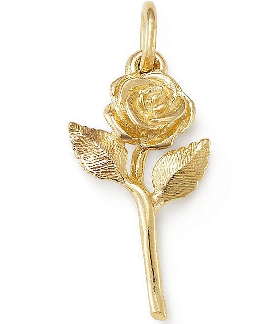 James Avery 14k Gold Rose Charm