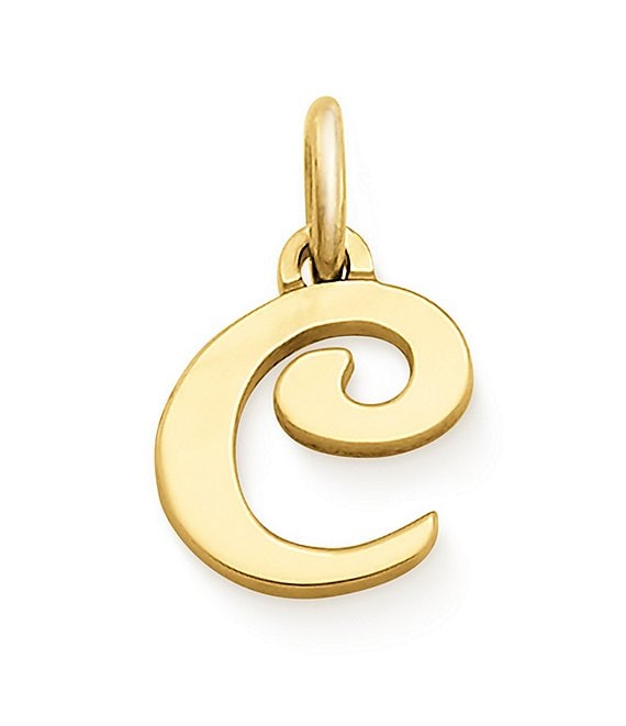 James Avery 14K Gold Script Initial 