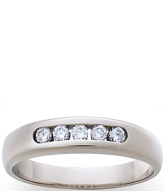 Color:18K Palladium White Gold - Image 1 - Crystal 18k Palladium White Gold Debra Ring