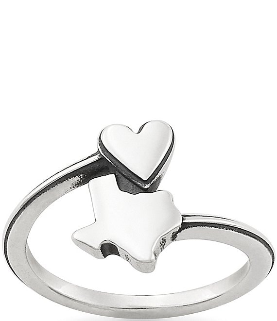 Color:Sterling Silver - Image 1 - A Heart as Big as Texas Ring