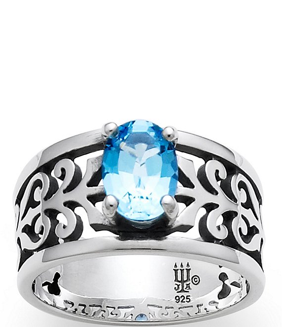 Color:Sterling Silver/Blue Topaz - Image 1 - Adoree Ring with Blue Topaz