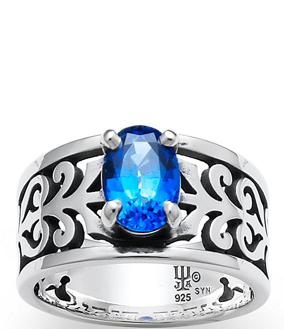 James Avery Adoree Ring with Lab-Created Blue Sapphire