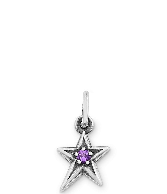 James Avery Birthstone Shining Star Pendant Charm