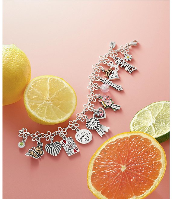 James Avery Avery Remembrance Heart Pendant Lab-Created Birthstone