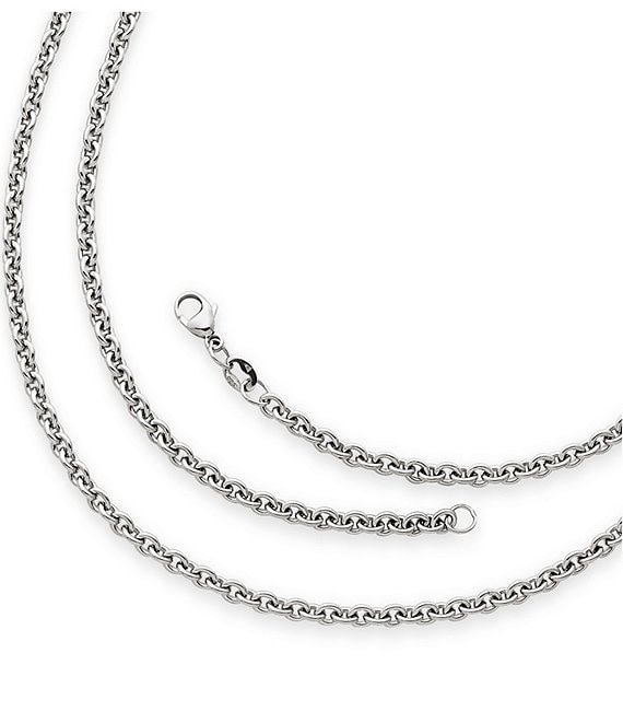 Color:Sterling Silver - Image 1 - Heavy Cable Chain