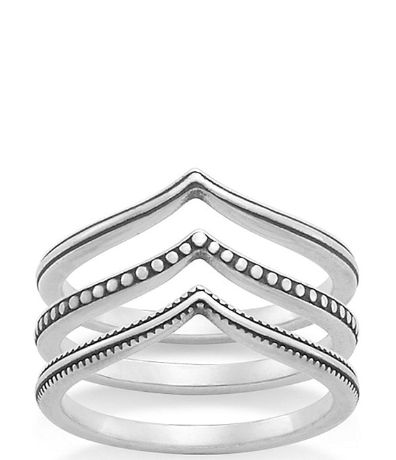 James Avery Chevron Ring Set