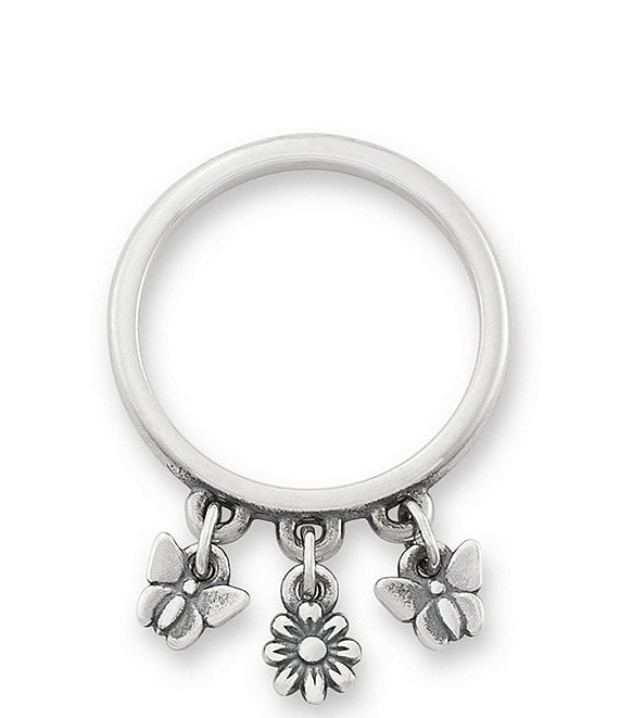 James Avery Daisy and Butterflies Dangle Band Ring