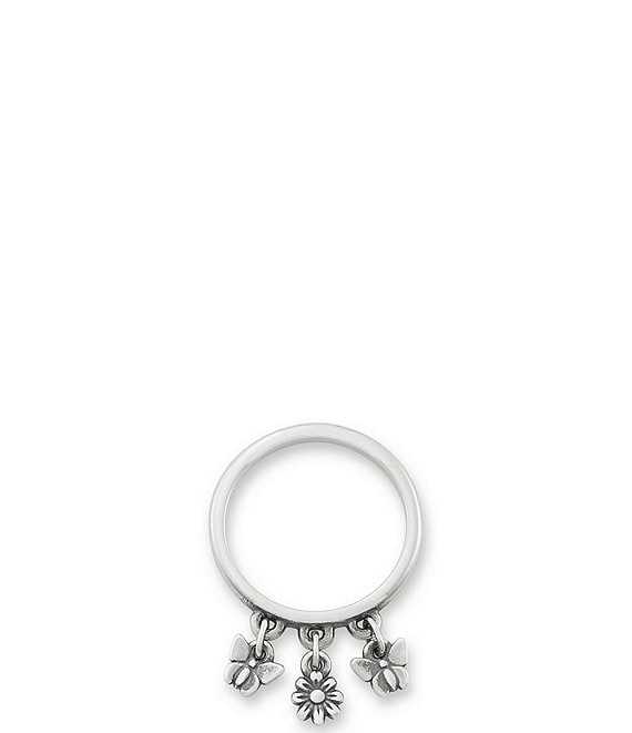 James Avery Daisy and Butterflies Dangle Band Ring