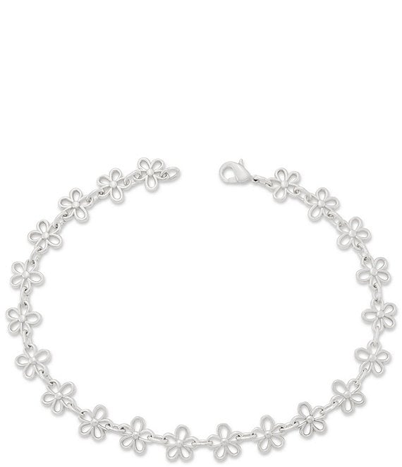 James Avery Daisy Sterling Silver Charm Anklet