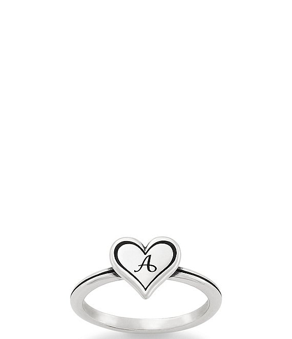 James Avery Delicate Heart Initial Ring