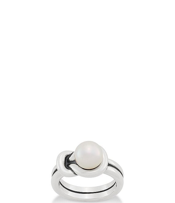James Avery Elegant Pearl Knot Sterling Silver Ring