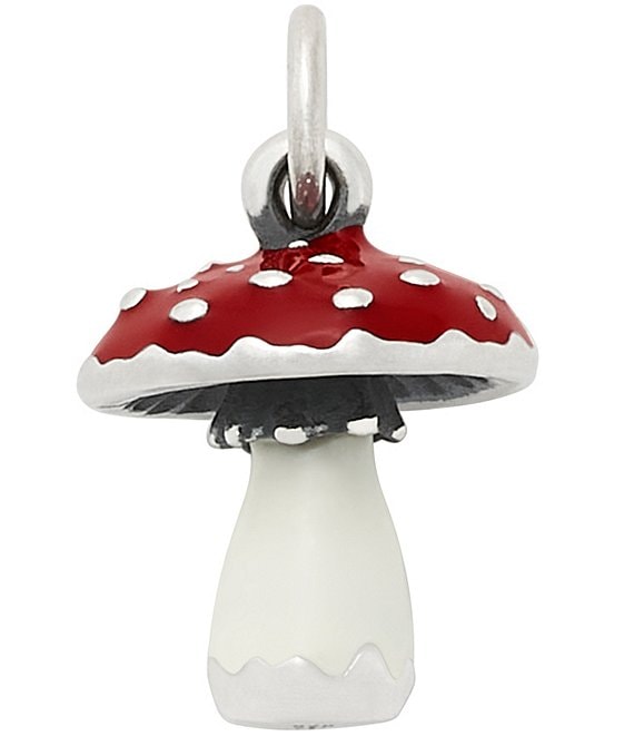 Color:Sterling Multi - Image 1 - Enamel Mushroom Charm