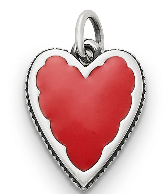 James Avery Enamel Red Heart Charm