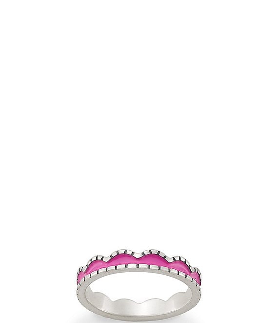 James Avery Enamel Scalloped Stacked Ring