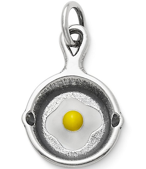 Color:Sterling Yellow - Image 1 - Enamel #double;Sunny Side Up#double; Charm
