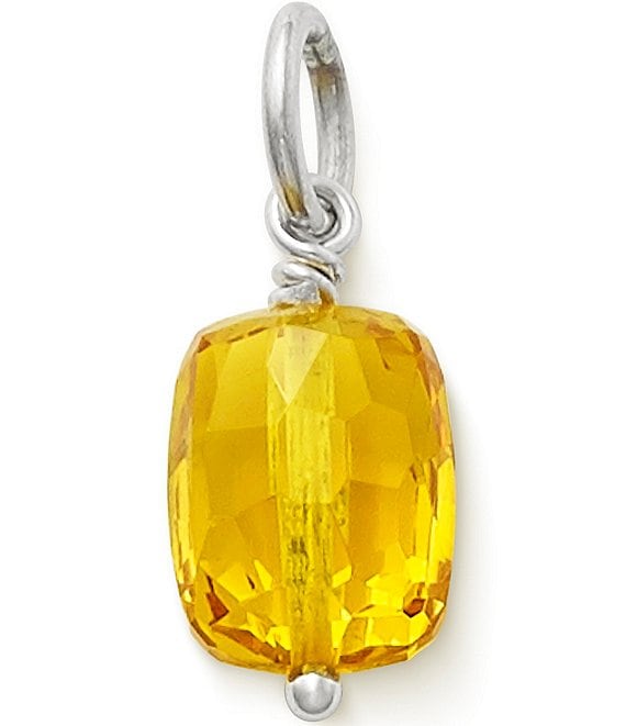 James Avery Faceted Lab-Created Golden Sapphire Birthstone Charm