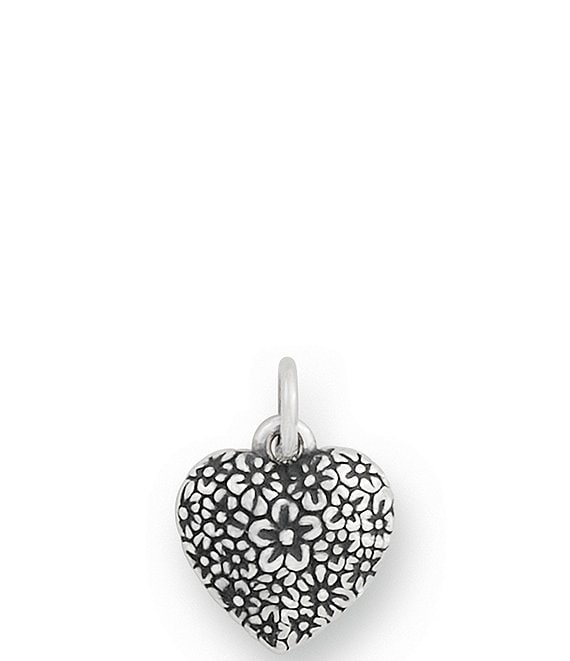 James Avery Flowered Heart Charm
