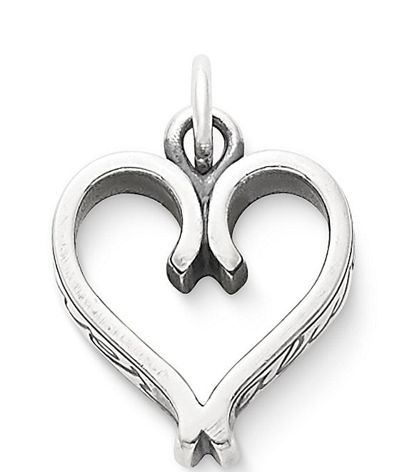 Color:Sterling Silver - Image 1 - #double;Forever and Always#double; Heart Charm