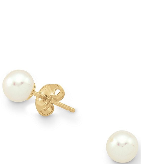 James Avery Freshwater Cultured Pearl 14K Gold Earrings | Dillard's