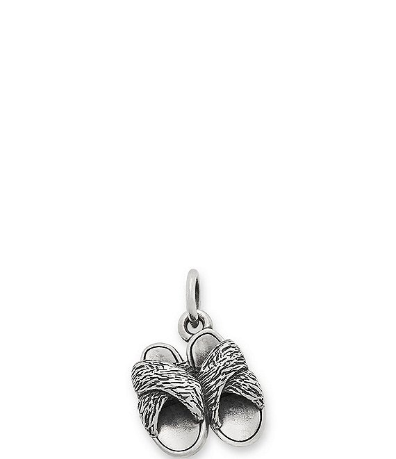 James Avery Fuzzy Slippers Sterling Silver Charm