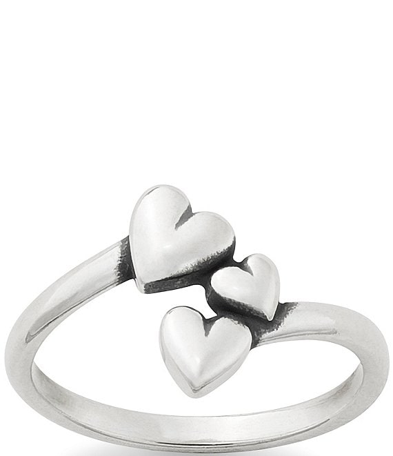 Color:Sterling Silver - Image 1 - Gathered Hearts Ring