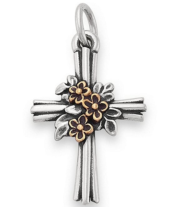 James Avery cheapest Budded Blossom Cross Charm