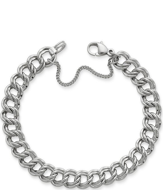 James Avery Heavy Double Curb Chain Charm Bracelet | Dillard's