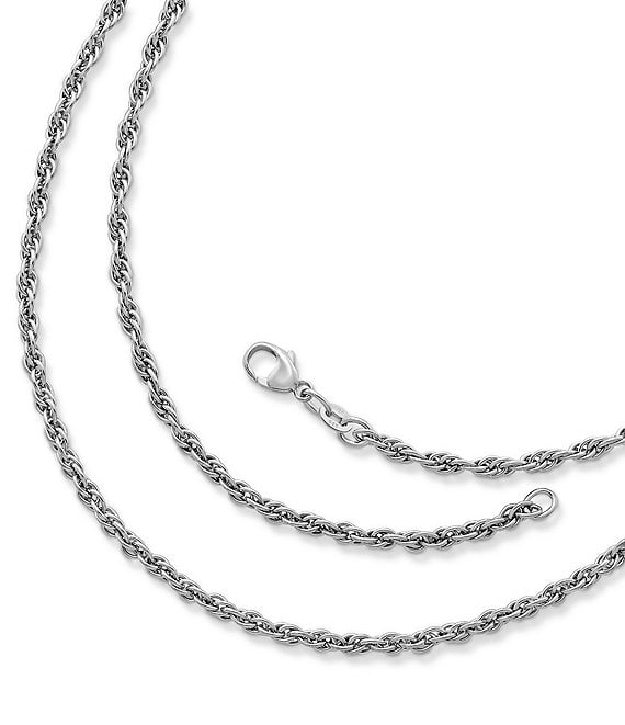 Jewelry with a Past Silver D/C Thin Rope Chain 001-850-00001
