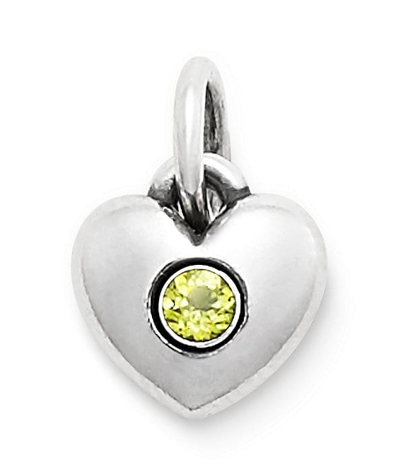 James Avery Remembrance heart pendant sold with Garnet