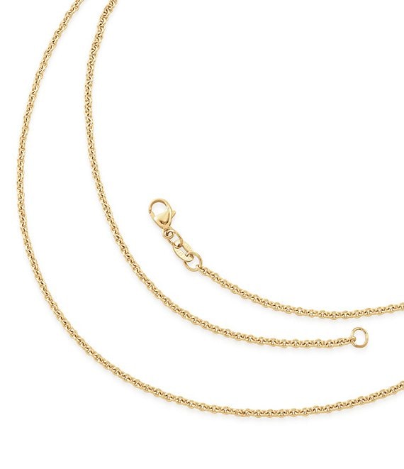 James Avery 14K Gold/Sterling Silver Light Cable Chain