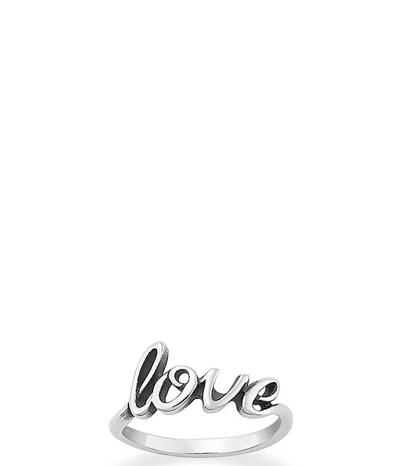 James Avery Love Script Ring