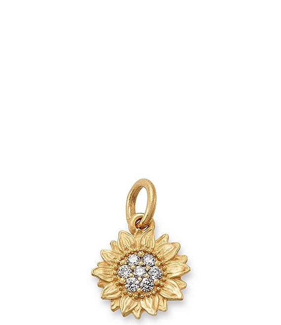James Avery Pave Diamond Sunflower Pendant