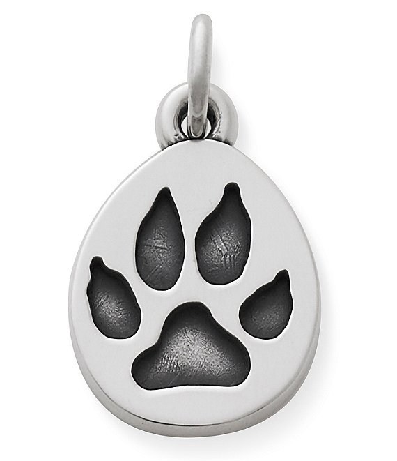 Paw Print Charm, Dog Charm, Cat Charm, Badge Reel Charm