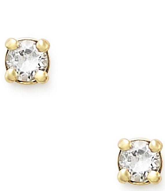 James Avery Petite Birthstone 14K Gold Ear Posts with Lab-Created Sapphires Earrings