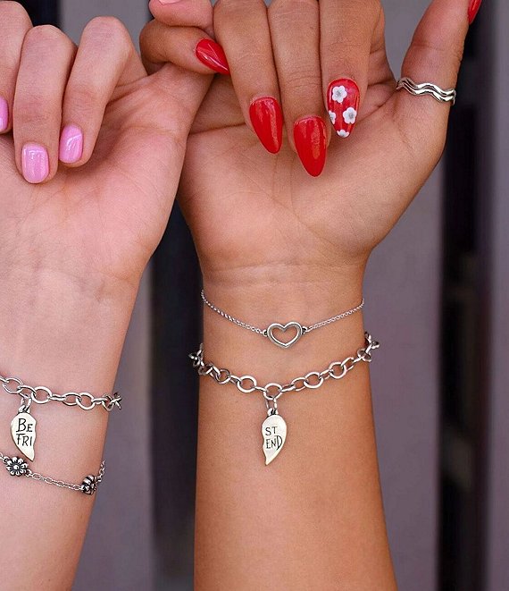 James Avery Petite Heart Link Bracelet | Dillard's