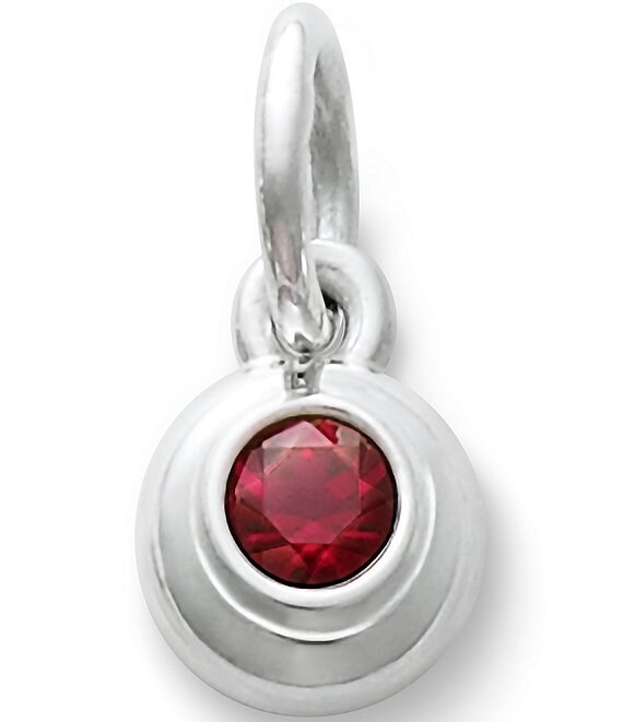 James Avery Remembrance Pendant July Birthstone with Lab-Created Ruby