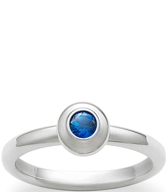 James Avery Remembrance Ring September Birthstone with Lab-Created Blue Sapphire