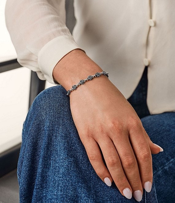CHALLENGER ローズ アイ リング シルバー 925 James Avery Rose Link Sterling Silver Line Bracelet | Dillard's
