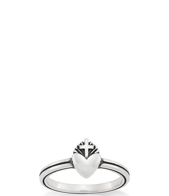 James Avery Sacred Heart Sterling Silver Ring