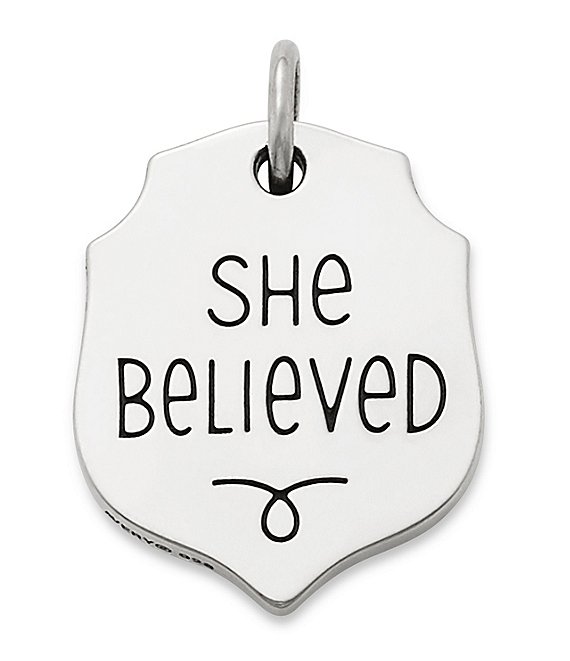 Color:Sterling Silver - Image 1 - She Believed Charm